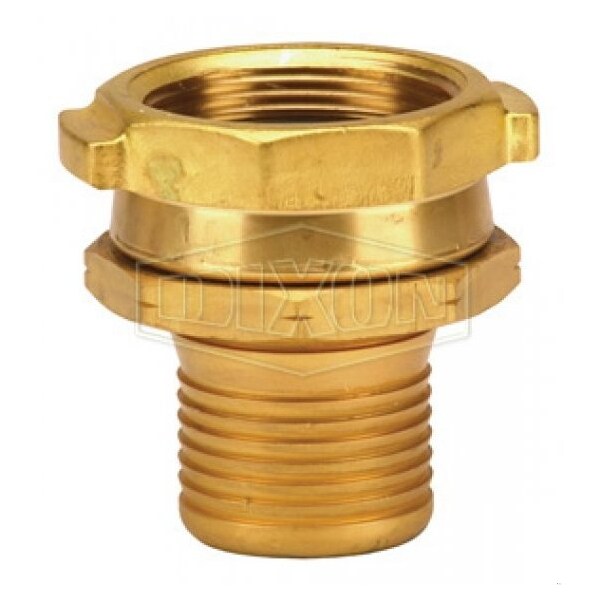 Scovill Style Permanent Coupling, 3 in Nominal, Female NPSM, Brass, Domestic